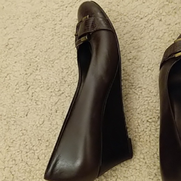 Alex Marie Espresso Loafers with Buckle - Picture 4 of 12